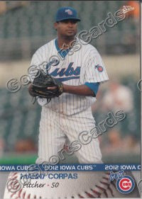 2012 Iowa Cubs Manny Corpas