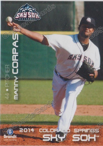 2014 Colorado Springs Sky Sox Manny Corpas
