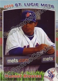 2009 St Lucie Mets Manny Manuel Alvarez