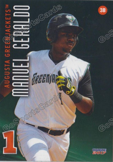 2017 Augusta GreenJackets Manuel Geraldo