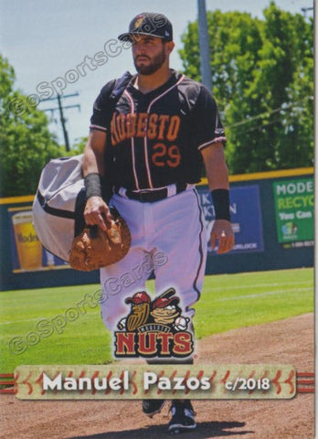 2018 Modesto Nuts Manny Manuel Pazos