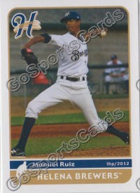 2012 Helena Brewers Manuel Ruiz