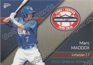 2010 Omaha Royals Marc Maddox