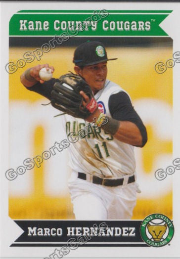 2013 Kane County Cougars Marco Hernandez