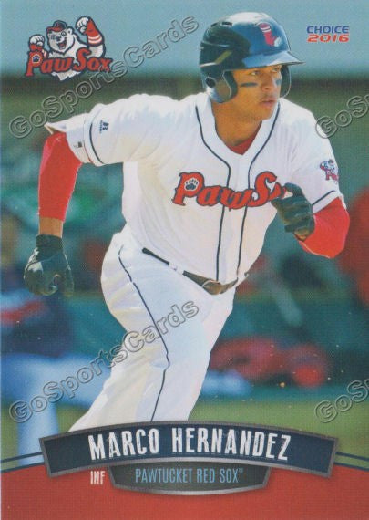 2016 Pawtucket Red Sox Marco Hernandez