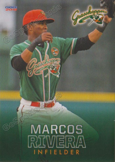 2018 Greensboro Grasshoppers Marcos Rivera