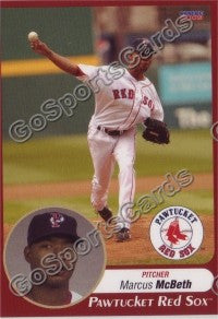 2009 Pawtucket Red Sox Marcus McBeth