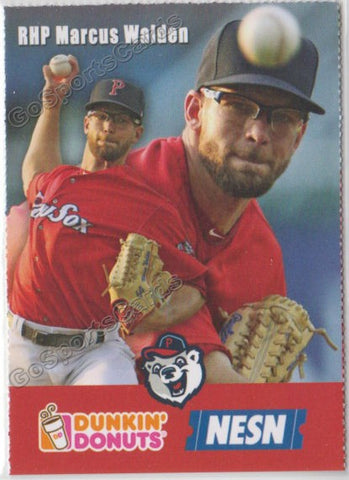 2018 Pawtucket Red Sox Dunkin Donuts SGA Marcus Walden