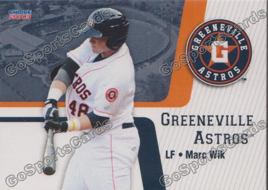 2013 Greeneville Astros Marc Wik