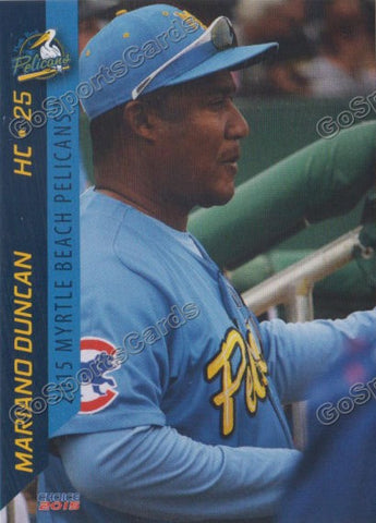 2015 Myrtle Beach Pelicans Mariano Duncan