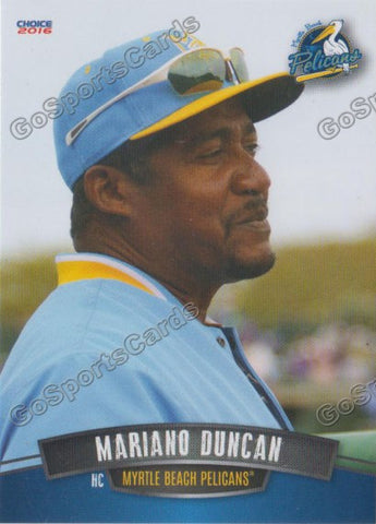 2016 Myrtle Beach Pelicans Mariano Duncan
