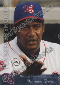 2012 Tennessee Smokies Mariano Duncan