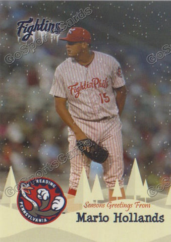 2016 Reading Fightin Phils Holiday Mario Hollands