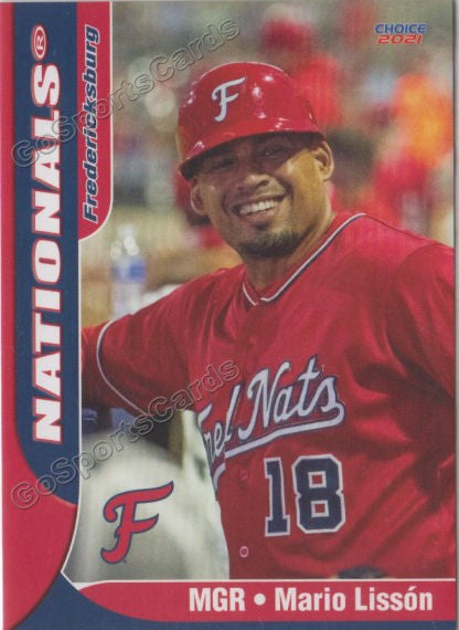 2021 Fredericksburg Nationals Mario Lisson – Go Sports Cards