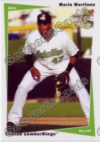 2010 Clinton LumberKings Mario Martinez