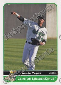 2012 Clinton LumberKings Mario Yepez