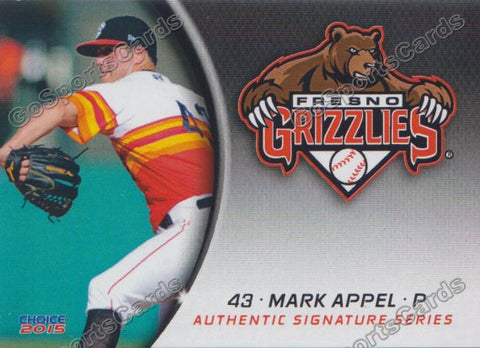 2015 Fresno Grizzlies Mark Appel