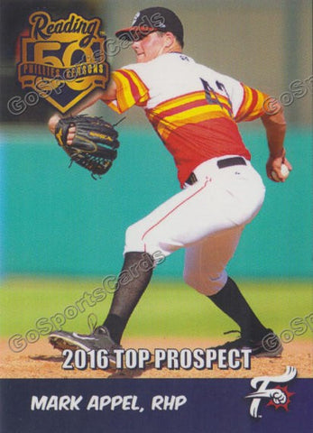 2016 Reading Fightin Phils Top Prospect 25 Mark Appel
