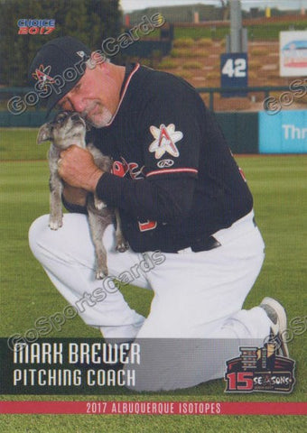 2017 Albuquerque Isotopes Mark Brewer