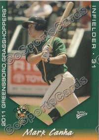 2011 Greensboro Grasshoppers Mark Canha