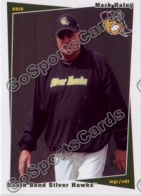 2010 South Bend Silver Hawks Mark Haley