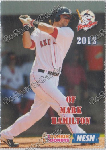 2013 Pawtucket Red Sox SGA Dunkin Donuts Mark Hamilton