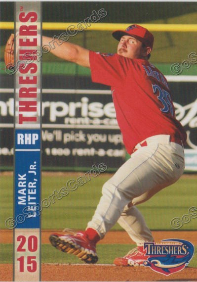 2015 Clearwater Threshers Mark Leiter Jr
