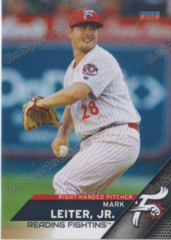 2016 Reading Fightin Phils Playoffs Mark Leiter Jr