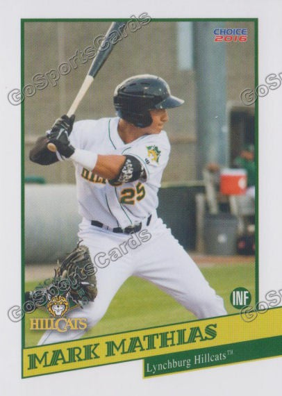 2016 Lynchburg Hillcats Mark Mathias