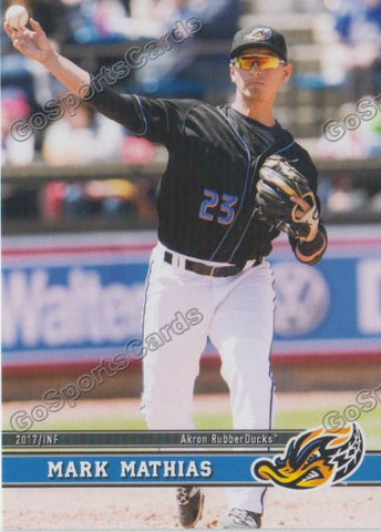 2017 Akron RubberDucks Mark Mathias