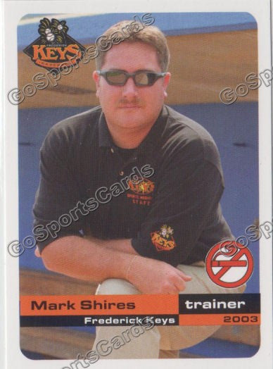 2003 Frederick Keys SGA Mark Shires