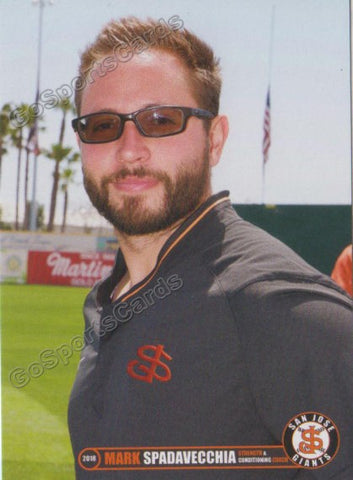 2018 San Jose Giants Mark Spadavecchia