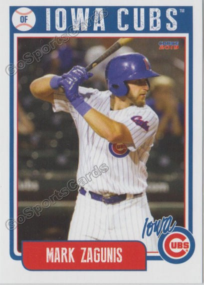 2019 Iowa Cubs Mark Zagunis