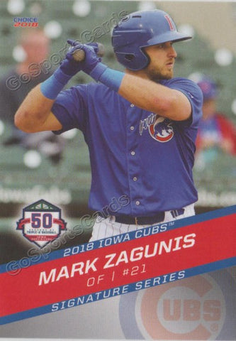 2018 Iowa Cubs Mark Zagunis