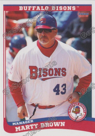 2013 Buffalo Bisons Marty Brown