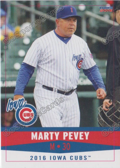2016 Iowa Cubs Marty Pevey