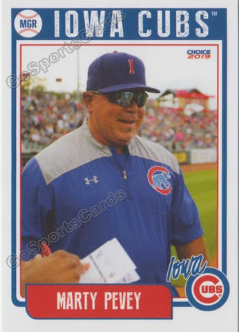 2019 Iowa Cubs Marty Peavey