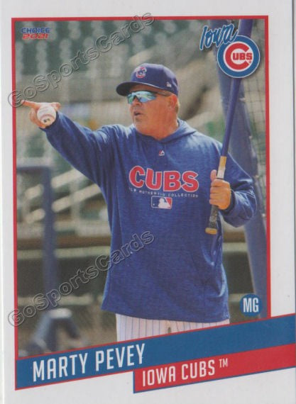 2021 Iowa Cubs Marty Pevey