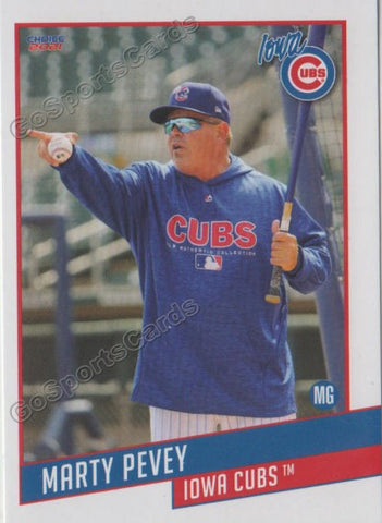 2021 Iowa Cubs Marty Pevey