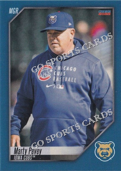 2022 Iowa Cubs Marty Pevey