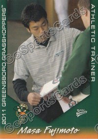 2011 Greensboro Grasshoppers Masa Fujimoto