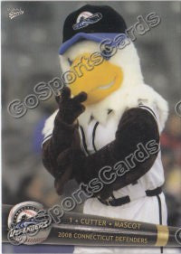 2008 Connecticut Defenders Cutter Mascot Card