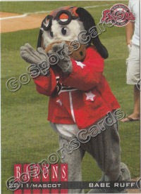 2011 Birmingham Barons Babe Ruff Mascot