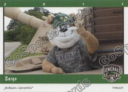 2011 Jackson Generals Sarge Mascot
