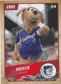 2011 Lincoln SaltDogs Homer Mascot