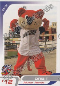 2012 Akron Aeros Orbit Mascot