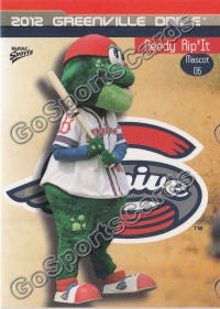 2012 Greenville Drive Reedy Rip It Mascot