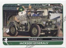 2012 Jackson Generals Sarge