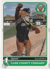 2012 Kane County Cougars Ozzie Mascot