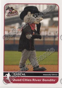 2012 Quad Cities River Bandits Rascal Mascot